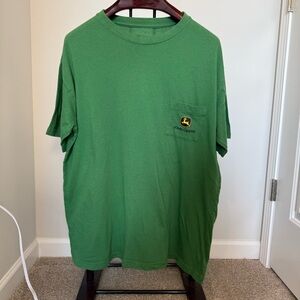 John Deere Green Short Sleeve Pocket T-Shirt with Logo
